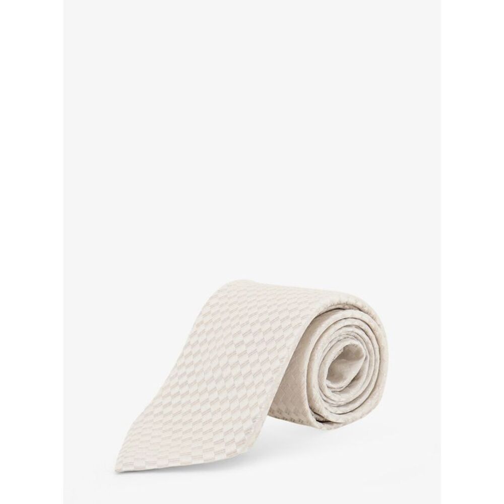 Tom Ford Men Silk Tie With Geometric Pattern